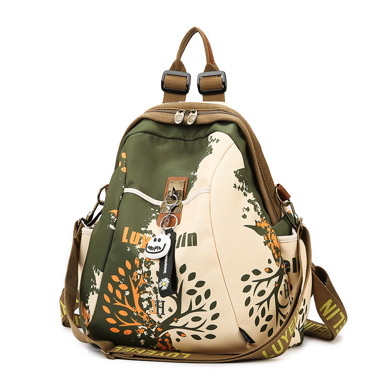 Künstlerischer Mehrfach-Taschen Sling-Rucksack Brehn
