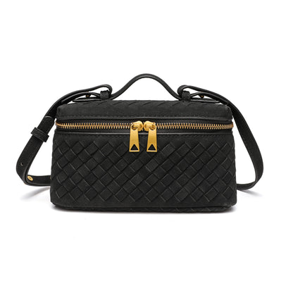 Texturierte Wildleder-Crossbody-Handtasche Brehn