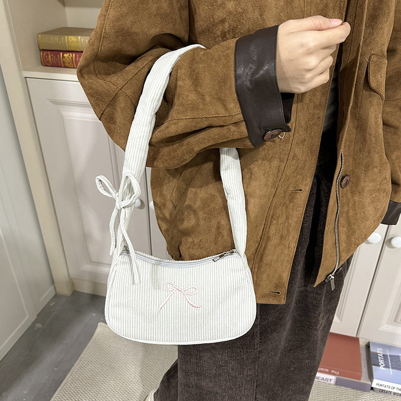 WoElegant Texturiertes Cordura Crossbody Bag Brehn