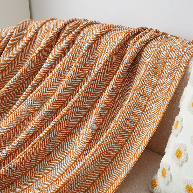 Damen Kuscheldecke mit Zickzackmuster Brehn