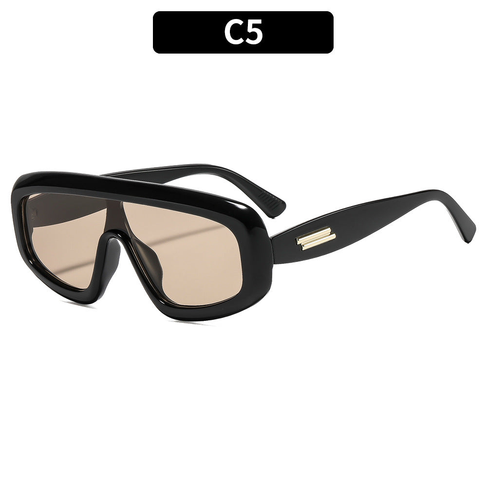 Futuristische Retro Schild Sonnenbrille