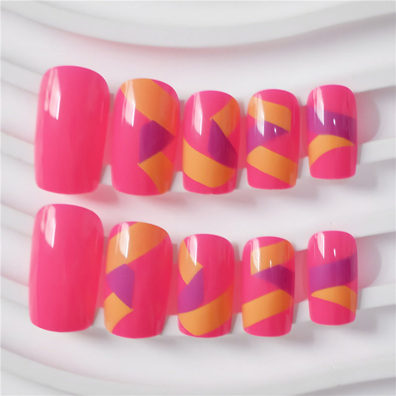 Vibrant Nail Art Press-On Set Brehn