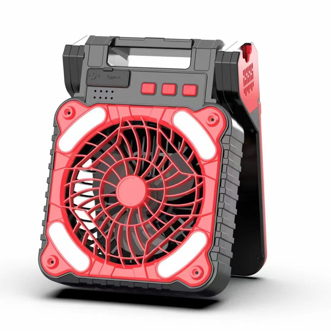 Unisex Tragbarer Akku Ventilator mit LED-Beleuchtung Brehn
