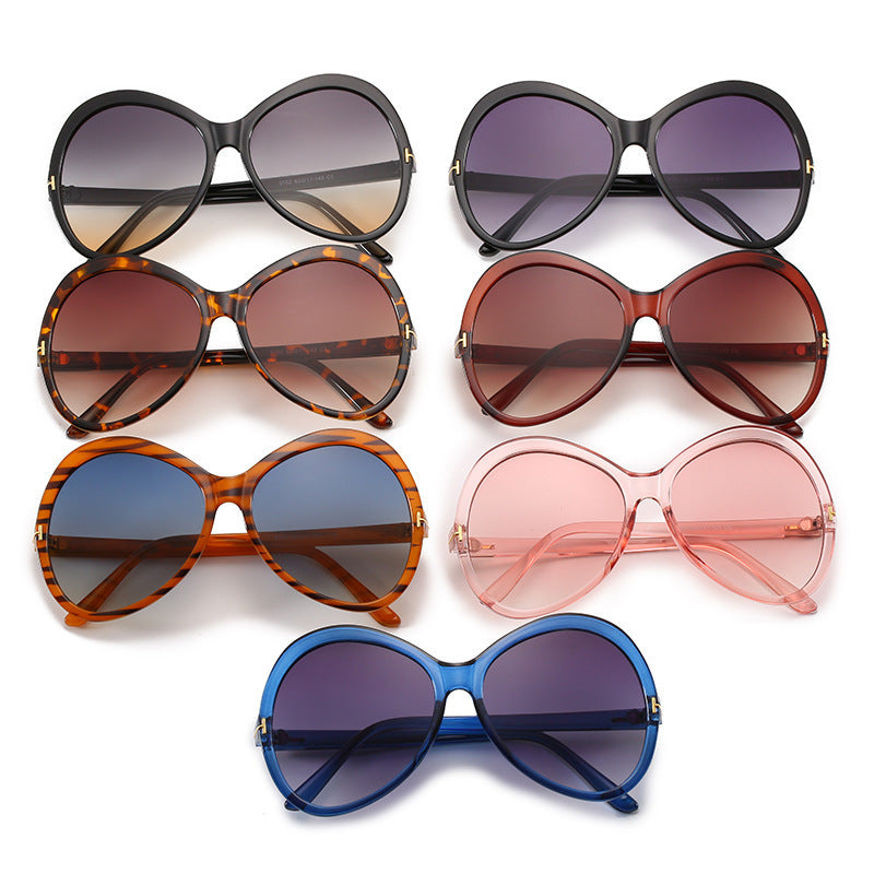 Modebewusste Übergroße Schmetterlingssonnenbrille Brehn