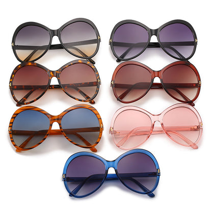 Modebewusste Übergroße Schmetterlingssonnenbrille Brehn