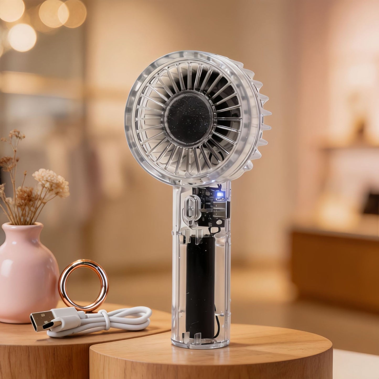 Damen Tragbarer USB Handventilator mit leistungsstarker Akkutechnologie Brehn