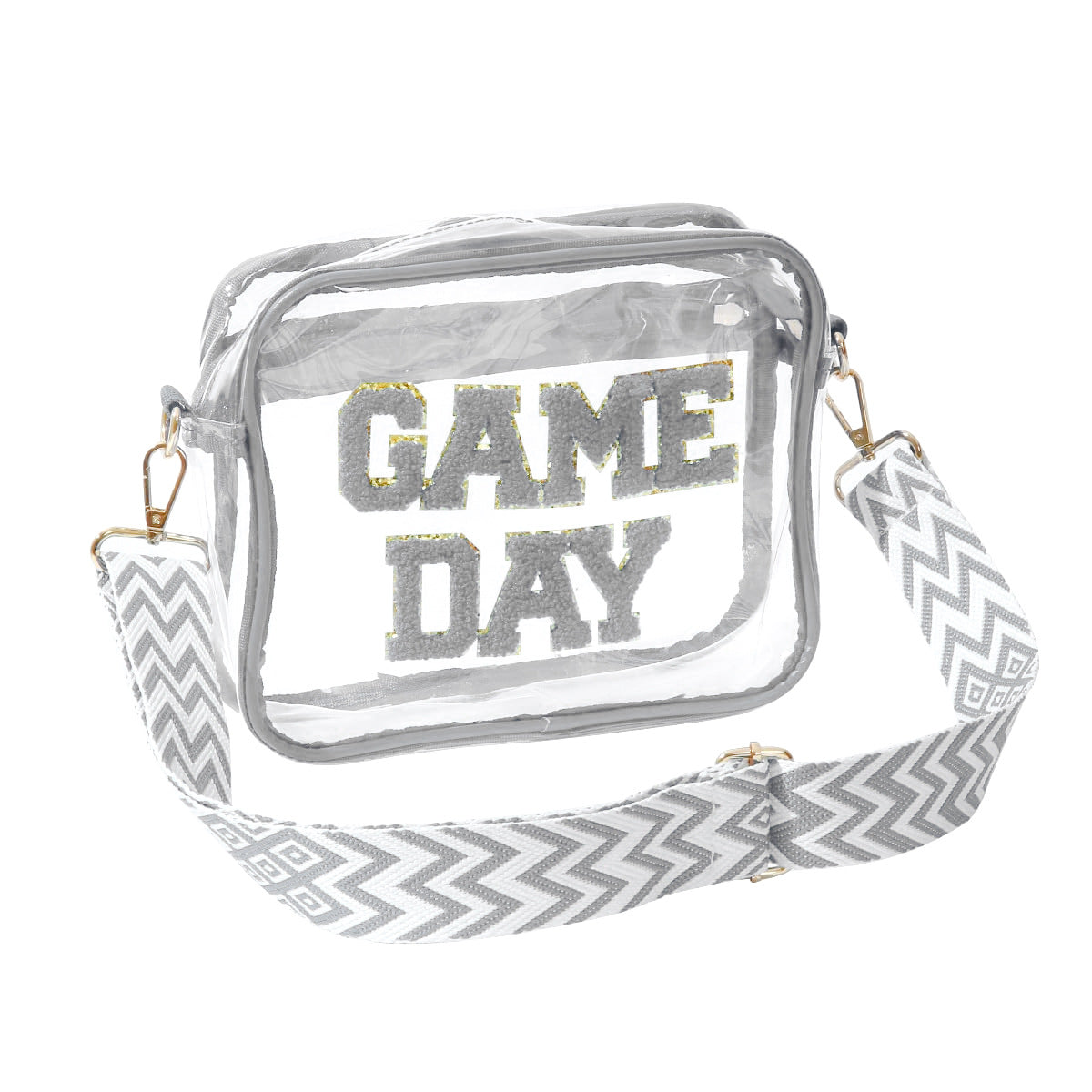 Transparente Umhängetasche mit Modischem Game Day Aufdruck Brehn