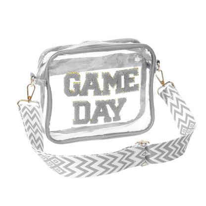 Transparente Umhängetasche mit Modischem Game Day Aufdruck Brehn