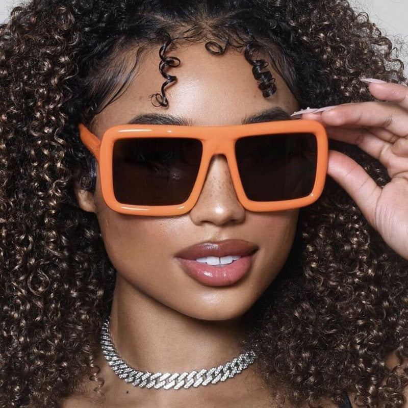 Damen Sonnenbrille im modernen, rechteckigen Design mit hoher UV-Schutzfunktion Brehn