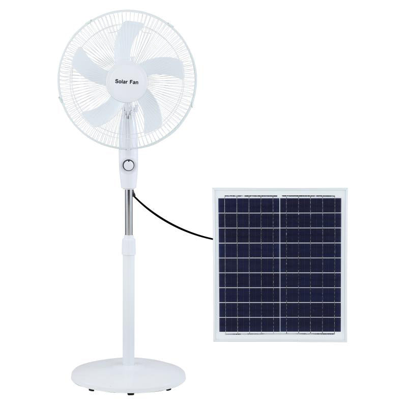 Unisex Solarbetrieben Standventilator mit verstellbarem Neigungswinkel und effizienten Lüfterblättern Brehn