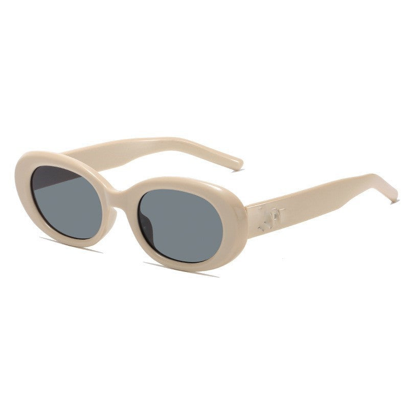 Modische ovale Sonnenbrille Brehn