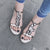 Sandalen mit Kreativem Schriftzug und Pudel-Design Brehn
