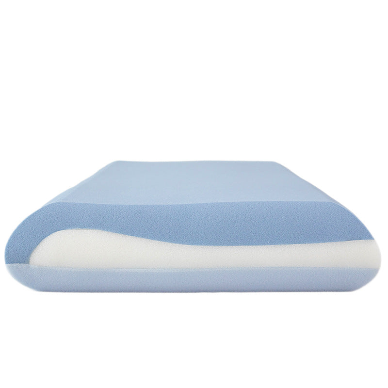 kontur memory foam ergonomisches zervikal-kissen mit atmungsaktivem kühlendem gestricktem bezug und abnehmbarem waschbarem kissenbezug Brehn