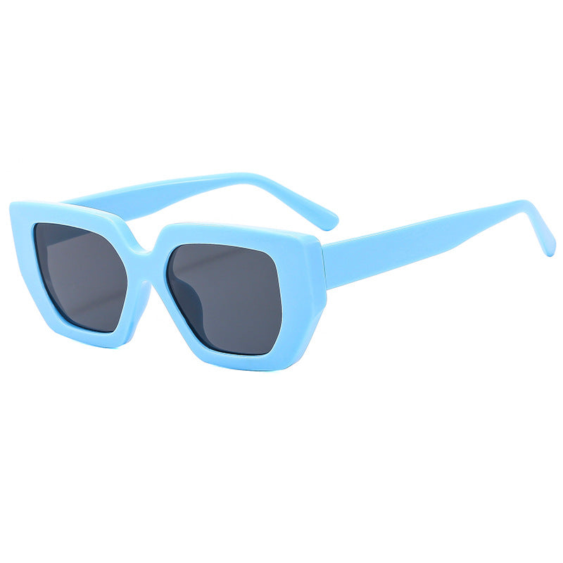 Damen moderne geometrische Sonnenbrille mit auffälligem Rahmen Brehn
