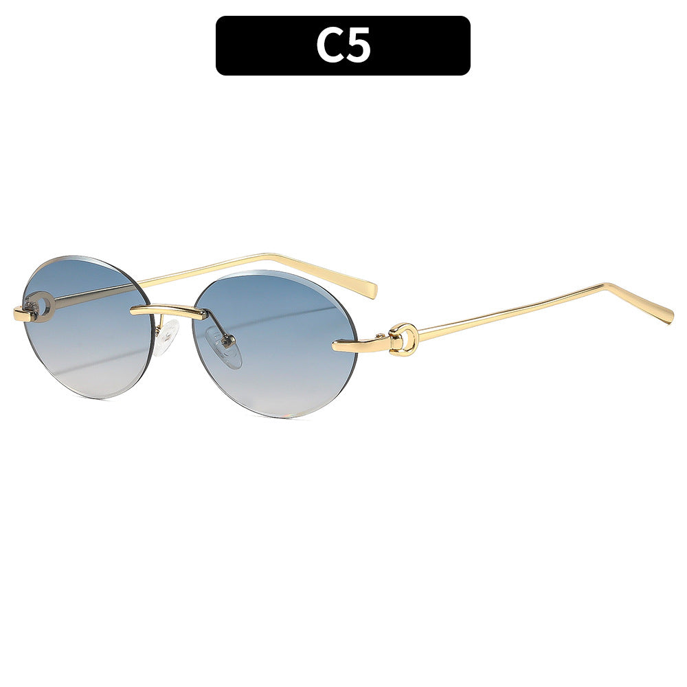 Vintage-inspirierte ovale Sonnenbrillen