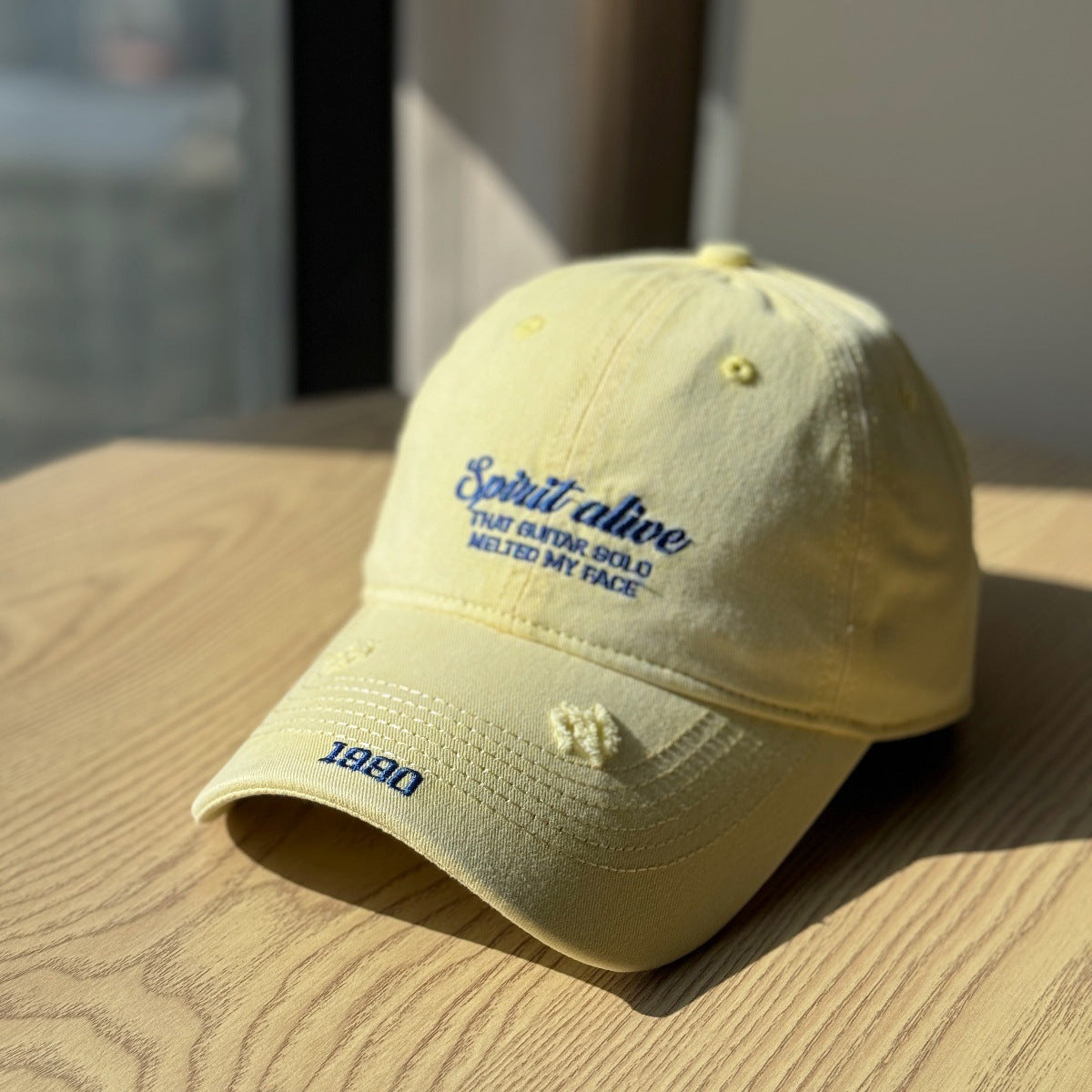 Herren Freizeit Distressed Cap Brehn