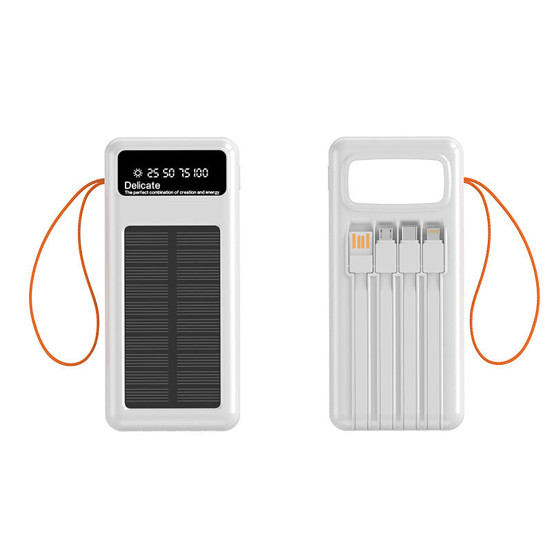 Multifunktionale Solar-Powerbank mit Digitaler Ladeanzeige Brehn