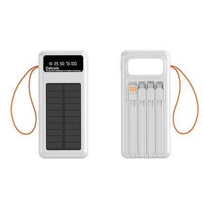 Multifunktionale Solar-Powerbank mit Digitaler Ladeanzeige Brehn