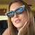 Damen extravagante Cat-Eye Sonnenbrille Brehn