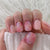 Marmoriertes Gel Press-On Nagelart Brehn
