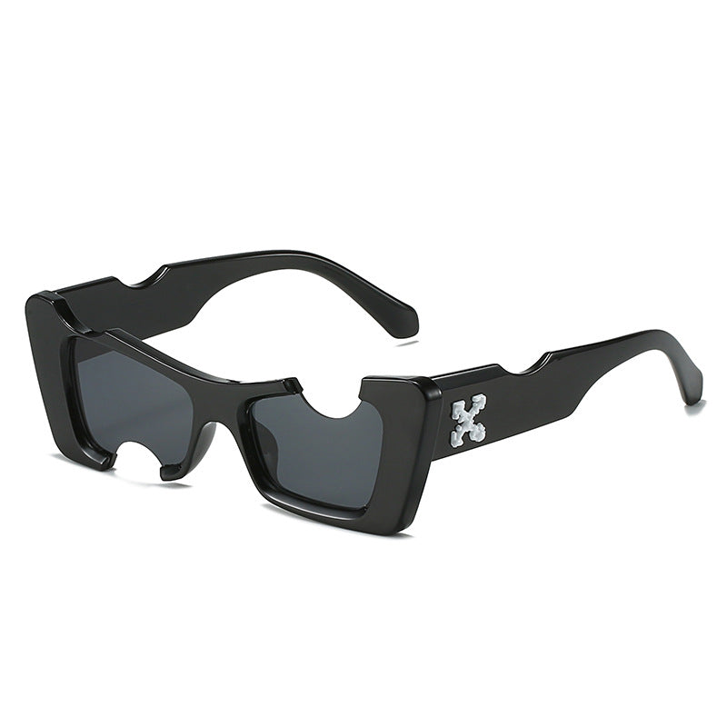 Damen übergroße geometrische Sonnenbrille Brehn