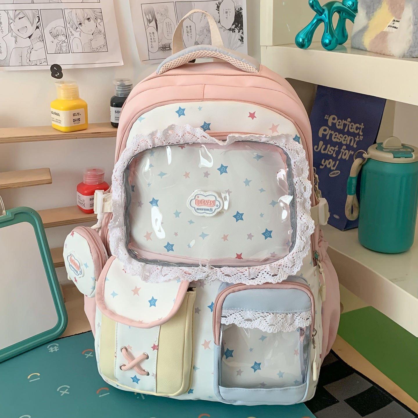 Niedlicher Charakterdruck Schulrucksack