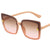 Damen stilvolle quadratische Sonnenbrille mit eleganten Details Brehn