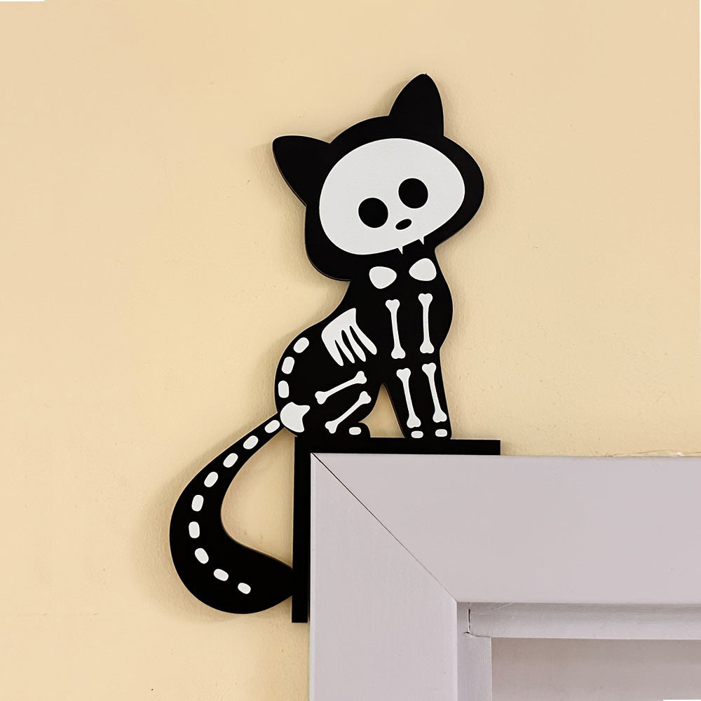 Filigranes Halloween-Regalhänger-Set mit Motiv-Silhouetten für Wand- und Regalvorsprünge