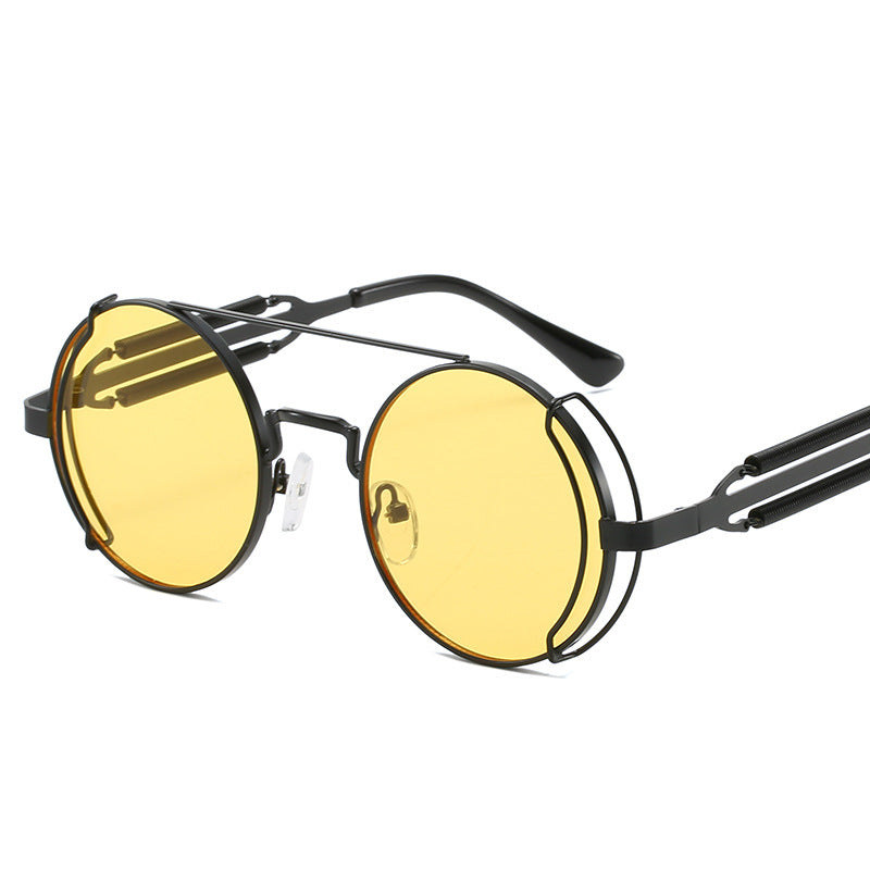 Damen modische Vintage-Sonnenbrille mit innovativem Drahtdesign Brehn