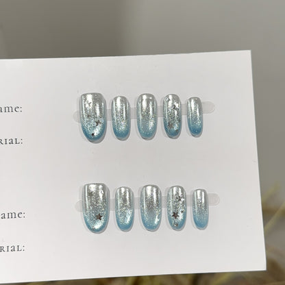 Premium Glitter Press-On Nagelset