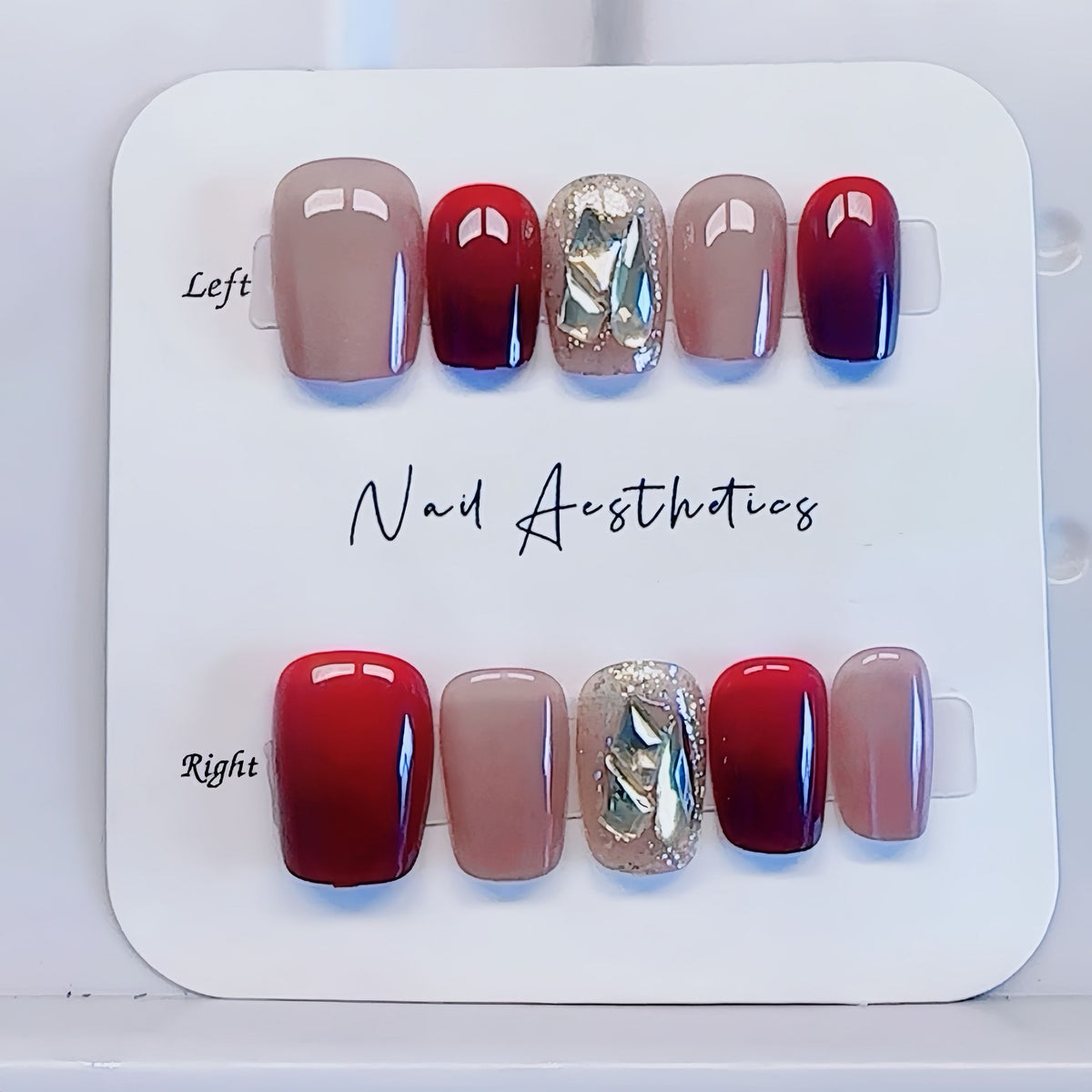 Elegantes Press-On-Nageldesign Brehn