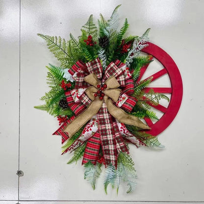 Rustikale Bauernhaus Weihnachtskranz