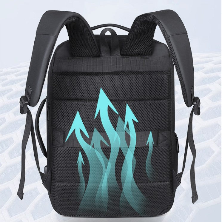 Business Rucksack mit Erweiterbarem Innenraum und Intelligentem Sicherheitsfach Brehn