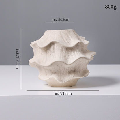 Dekorative Fluid-Shape Keramik Brehn