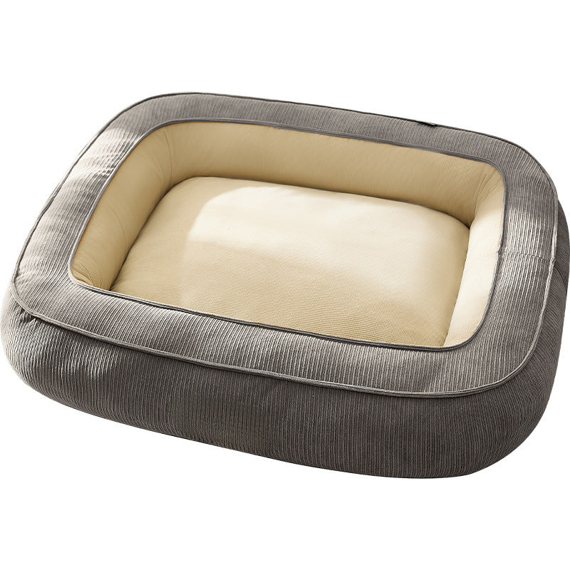 Luxuriöses rechteckiges Hundebett