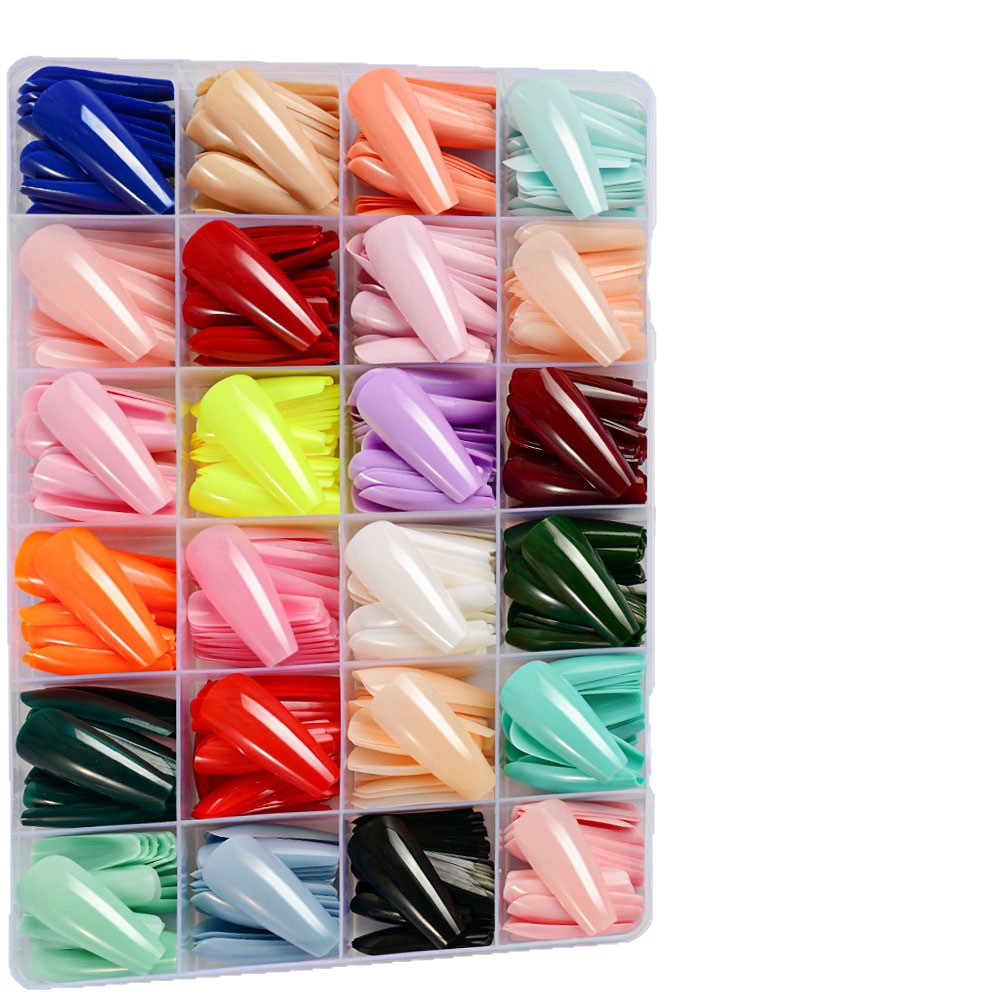 Elegante Langstil falsche Nagelspitzen Brehn