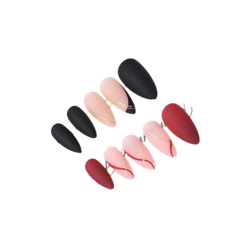 Elegantes French Tip Press-On Nail Set Brehn