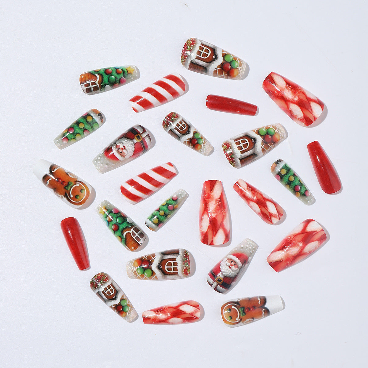 Kreatives Kunstnagelset mit Weihnachtsmotiven Brehn