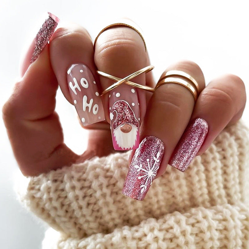 Kreatives Kunstnagelset mit festlichen Glitzer- und Weihnachtsmotiven Brehn
