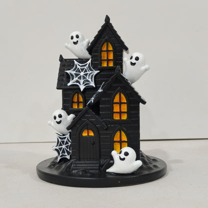 Halloween Dekohaus mit gruseligen Geistern Brehn
