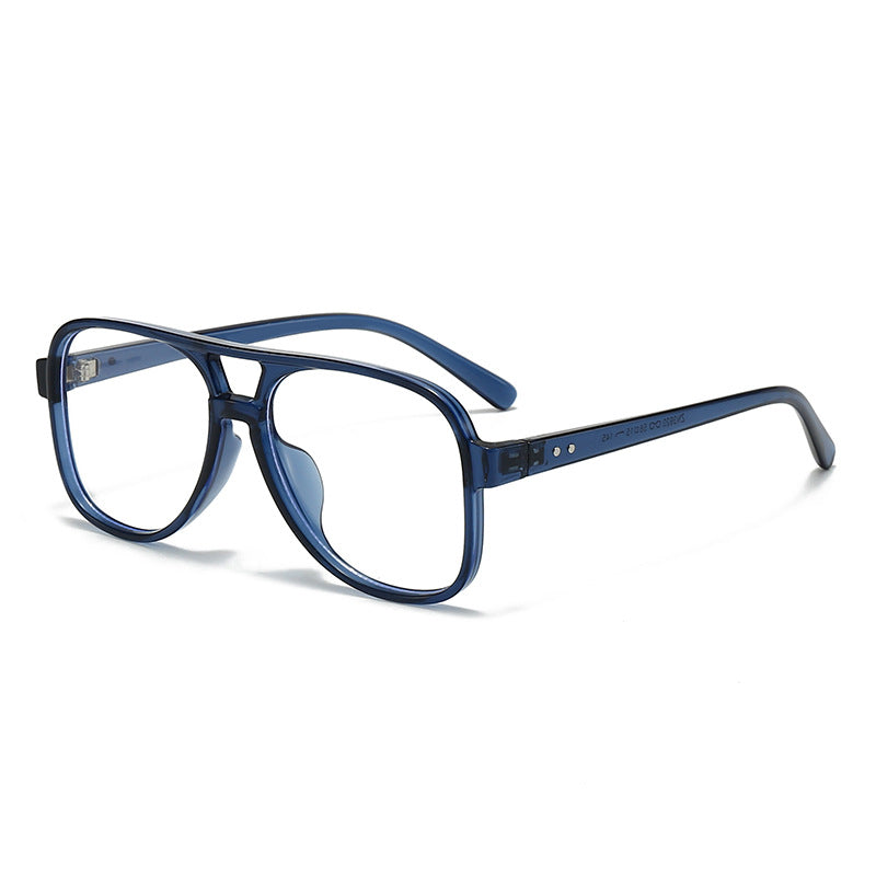 Herren Übergroße Transparente Quadratische Brille Brehn