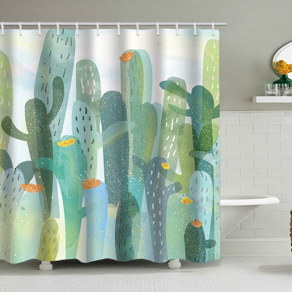Cactus Garten-Thema Duschvorhang Brehn