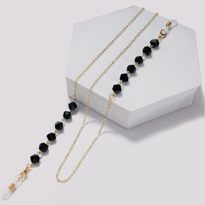 Elegante kristallbesetzte Brillen Kette Brehn