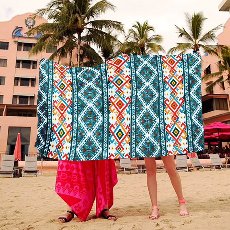Stranddecke mit kreativem Kunstdesign Brehn