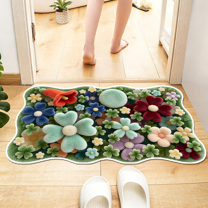 Floral-Themed Wasserdichte Teppich