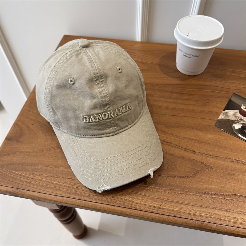 Herren Distressed Fabric Baseball Cap Brehn