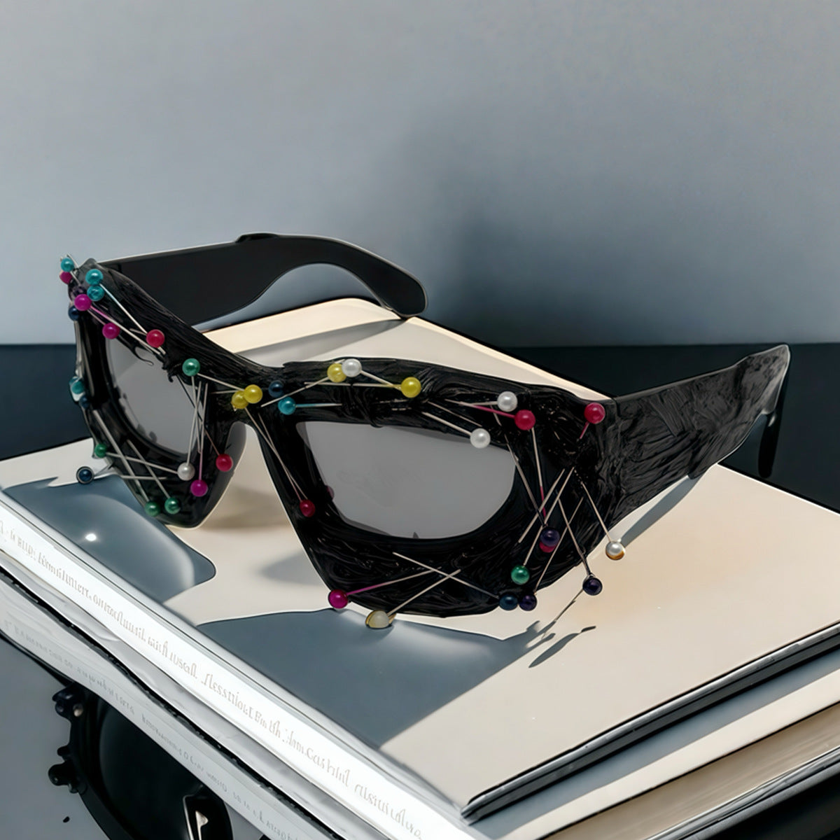 Damen Kreative Design-Sonnenbrille mit innovativem Akzent Brehn