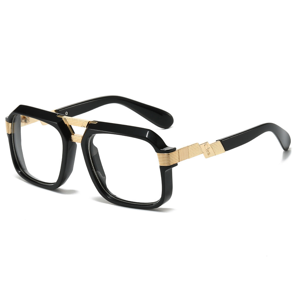 Oversized quadratische Sonnenbrille mit metallischen Details Brehn