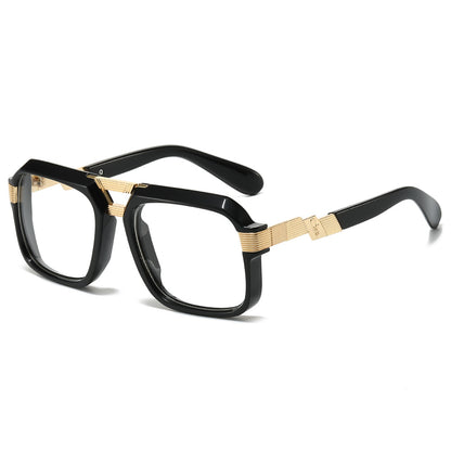 Oversized quadratische Sonnenbrille mit metallischen Details Brehn