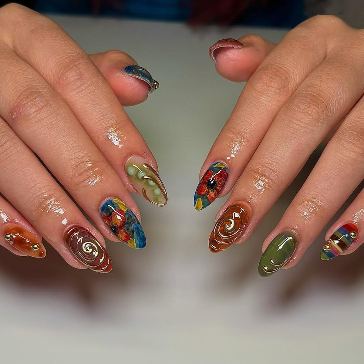 Künstliche Nail Art Brehn